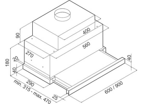 Okap CIARKO SL-TD 60 BIAŁY