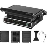 Grill ellektryczny CONCEPT z termosondą i płytą do gofrów GE3550 Grill ellektryczny CONCEPT z termosondą i płytą do gofrów GE3550