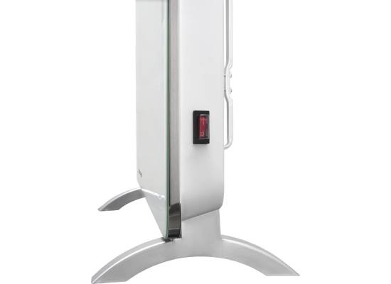 Konwektor elektryczny CONCEPT szkło hart. LED pilot 1000/2000W biały KS4000