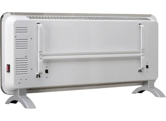 Konwektor elektryczny CONCEPT szkło hart. LED pilot 1000/2000W czarny KS4010