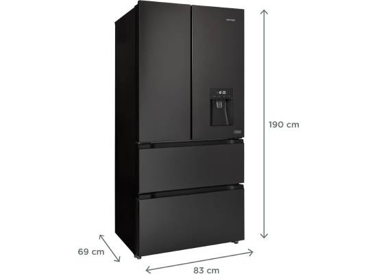 Lodówka CONCEPT Frenchdoor TITANIA LA6683ds