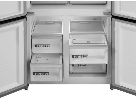 Lodówka CONCEPT Multidoor Quattro TITANIA LA8383ds