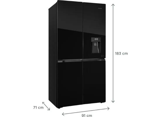 Lodówka CONCEPT Multidoor Quattro BLACK LA8891bc