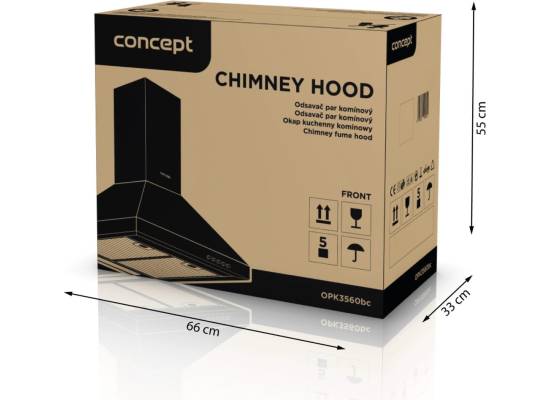 Okap przyścieny CONCEPT OPK3560BC