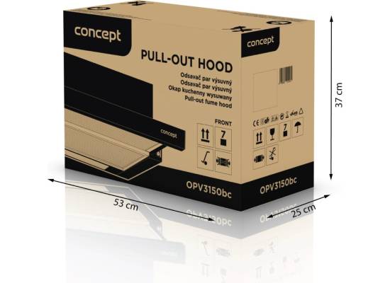 Okap teleskopowy CONCEPT OPV3150BC linia BLACK