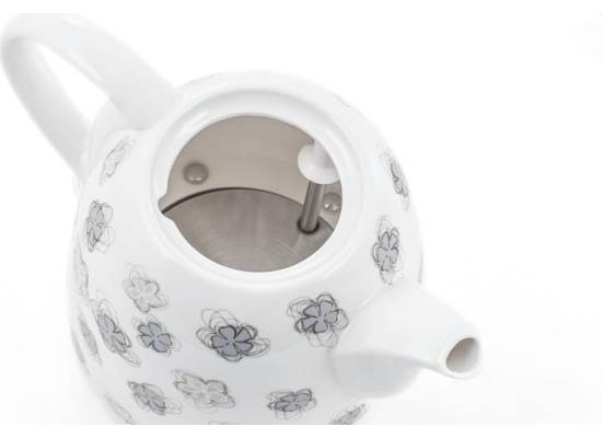 Czajnik elektryczny CONCEPT ceramiczny biały kwiatki 1,0 l RK0010ne