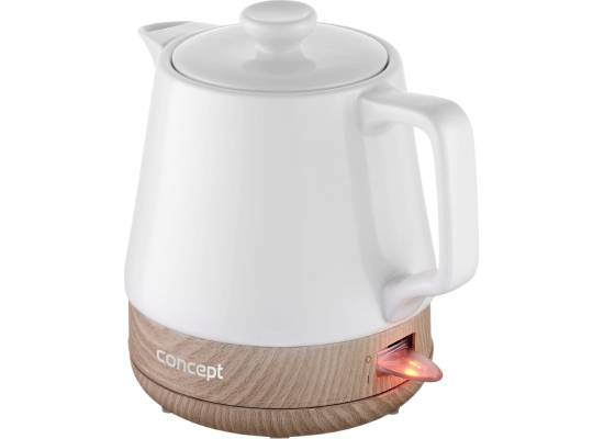 Czajnik elektryczny CONCEPT ceramiczny 1,0 l, biały RK0060
