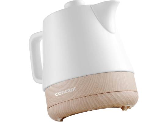 Czajnik elektryczny CONCEPT ceramiczny 1,0 l, biały RK0060
