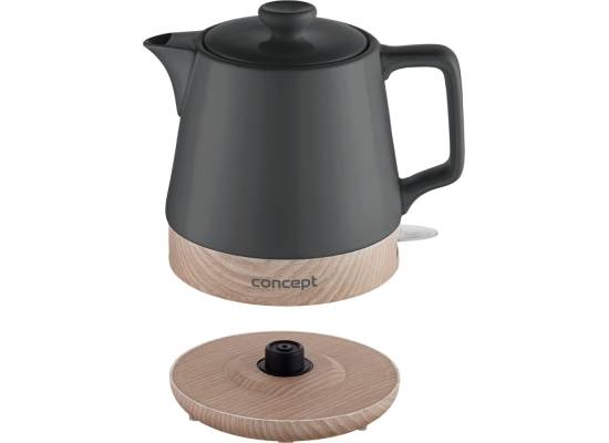 Czajnik elektryczny CONCEPT ceramiczny 1,0 l, antracyt RK0062