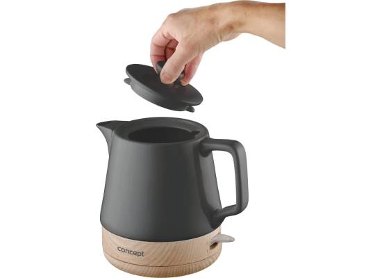 Czajnik elektryczny CONCEPT ceramiczny 1,0 l, antracyt RK0062