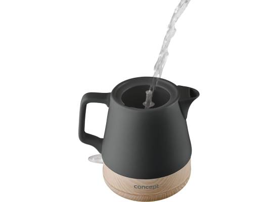Czajnik elektryczny CONCEPT ceramiczny 1,0 l, antracyt RK0062