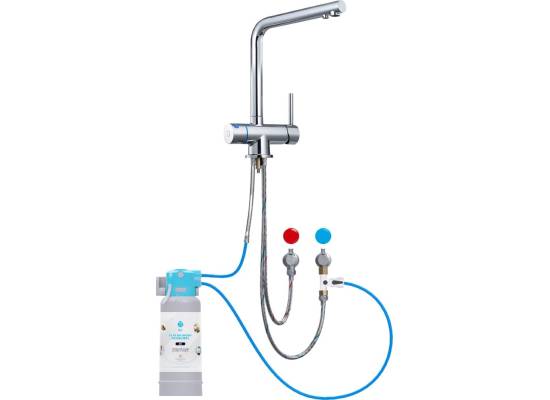 Zestaw filtrujący DAFI bateria HERO LED chrom + system FLOW COMFORT D1 z filtrem D1