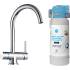 Zestaw filtrujący DAFI bateria VITO LED chrom + system FLOW COMFORT D1 z filtrem D1