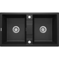 DEANTE ZQE_G203 ZLEW. ERIDAN GRAFIT MET.GRANIT 2K B/O 860x500x200, 3,5"+SPACE SAVER LUX - NOWOŚĆ