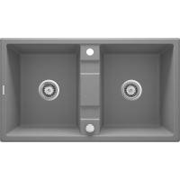 DEANTE ZQE_S203 ZLEW.ERIDAN SZARY MET.GRANIT 2K B/O 860x500x200, 3,5"+SPACE SAVER LUX - NOWOŚĆ