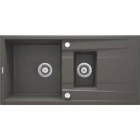 DEANTE ZQE_T513 ZLEW.ERIDAN ANTRACYT METALIK GRANIT 1,5K Z/O 1000x500x208+SPACE SAVER - NOWOŚĆ