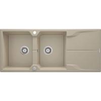 DEANTE ZQN_7213 ZLEW.ANDANTE PIASKOWY GRANIT 2K Z/O 1160x500x210, 3,5"+SPACE SAVER - NOWOŚĆ