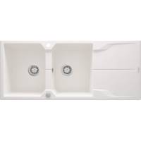 DEANTE ZQN_A213 ZLEW.ANDANTE ALABASTER GRANIT 2K Z/O 1160x500x210, 3,5"+SPACE SAVER - NOWOŚĆ