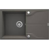 DEANTE ZQN_T113 ZLEW.ANDANTE ANTRACYT METALIK GRANIT 1K Z/O 780X490X194+SPACE SAVER - NOWOŚĆ