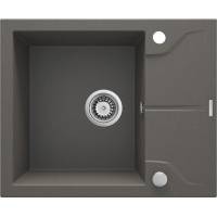 DEANTE ZQN_T11A ZLEW.ANDANTE ANTRACYT METALIK GRANIT 1K Z/KO 590x490x194+SPACE SAVER - NOWOŚĆ