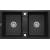 DEANTE ZQE_G203 ZLEW. ERIDAN GRAFIT MET.GRANIT 2K B/O 860x500x200, 3,5"+SPACE SAVER LUX - NOWOŚĆ