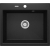 DEANTE ZLEW. ANDANTE GRAFIT METALIK GRANIT 1K 600x520x197 + SPACE SAVER