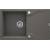 DEANTE ZQN_T11F ZLEW.ANDANTE FLUSH ANTRACYT MET. GRAN 1K Z/O 780X490X194+SPACE SAVER - NOWOŚĆ