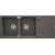 DEANTE ZQN_T213 ZLEW.ANDANTE ANTRACYT MET. GRANIT 2K Z/O 1160x500x224,3,5"+SPACE SAVER - NOWOŚĆ