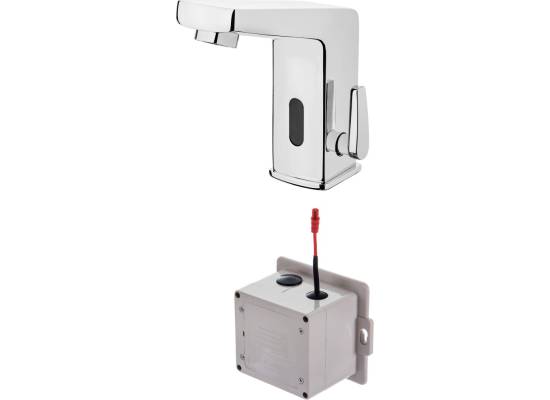 DEANTE SENSOR BCH029R bateria sensorowa umywalkowa z regulacją temperatury w korpusie zasilana bateryjnie 4x1,5v CHROM