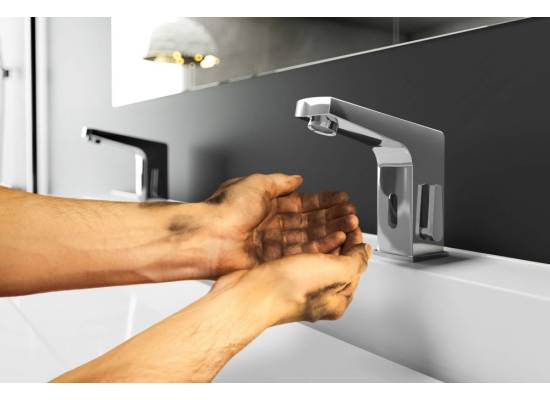 DEANTE SENSOR BCH029V bateria sensorowa umywalkowa z regulacją temperatury w korpusie zasilana 230v CHROM