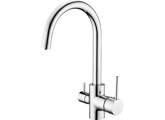 Bateria DEANTE BCH_064M CHROM ZLEWOZM. Z WYLEWKĄ U Z PODŁ. DO FILTRA WODY