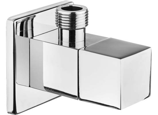 DEANTE ZAWÓR KĄTOWY OZDOBNY Z GŁOWICĄ CERAMICZNĄ KWADRATOWY Z FILTREM 1/2 - 3/8