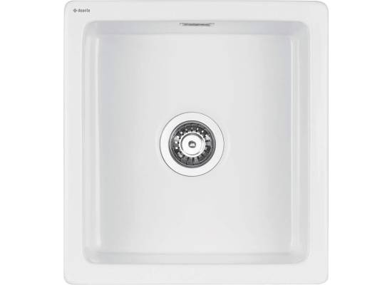 DEANTE ZLEW. SABOR CERAMICZNY BIAŁY 1K B/O 475x450x180 + SPACE SAVER