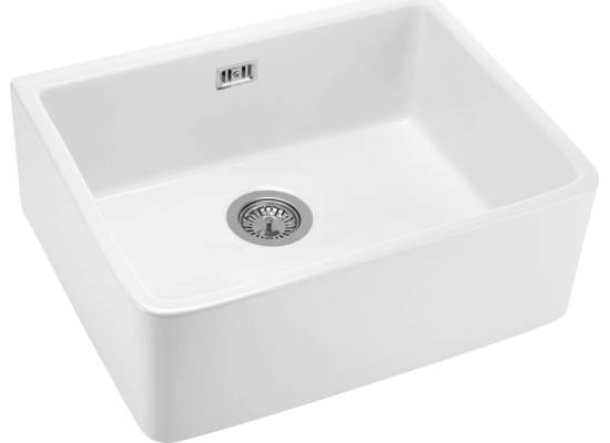 DEANTE ZLEW. SABOR CERAM. Z KOŁNIERZEM BIAŁY 1K B/O 595x475x200+SPACE SAVER