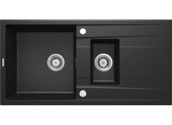 DEANTE ZQE_G513 ZLEW. ERIDAN GRAFIT METALIK GRANIT 1,5K Z/O 1000x500x200+SPACE SAVER - NOWOŚĆ