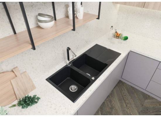 DEANTE ZQN_G213 ZLEW.ANDANTE GRAFIT MET.GRANIT 2K Z/O 1160x500x210,3,5