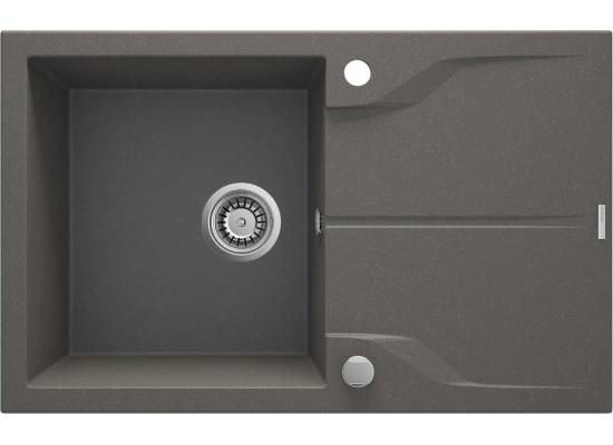 DEANTE ZQN_T113 ZLEW.ANDANTE ANTRACYT METALIK GRANIT 1K Z/O 780X490X194+SPACE SAVER - NOWOŚĆ