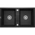 DEANTE ZQE_G203 ZLEW. ERIDAN GRAFIT MET.GRANIT 2K B/O 860x500x200, 3,5"+SPACE SAVER LUX - NOWOŚĆ