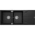 DEANTE ZQN_G213 ZLEW.ANDANTE GRAFIT MET.GRANIT 2K Z/O 1160x500x210,3,5"+SPACE SAVER