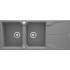 DEANTE ZQN_S213 ZLEW.ANDANTE SZARY GRANIT 2K Z/O 1160x500x210, 3,5"+SPACE SAVER