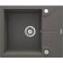 DEANTE ZQN_T11A ZLEW.ANDANTE ANTRACYT METALIK GRANIT 1K Z/KO 590x490x194+SPACE SAVER - NOWOŚĆ