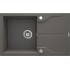 DEANTE ZQN_T11F ZLEW.ANDANTE FLUSH ANTRACYT MET. GRAN 1K Z/O 780X490X194+SPACE SAVER - NOWOŚĆ