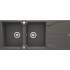 DEANTE ZQN_T213 ZLEW.ANDANTE ANTRACYT MET. GRANIT 2K Z/O 1160x500x224,3,5"+SPACE SAVER - NOWOŚĆ