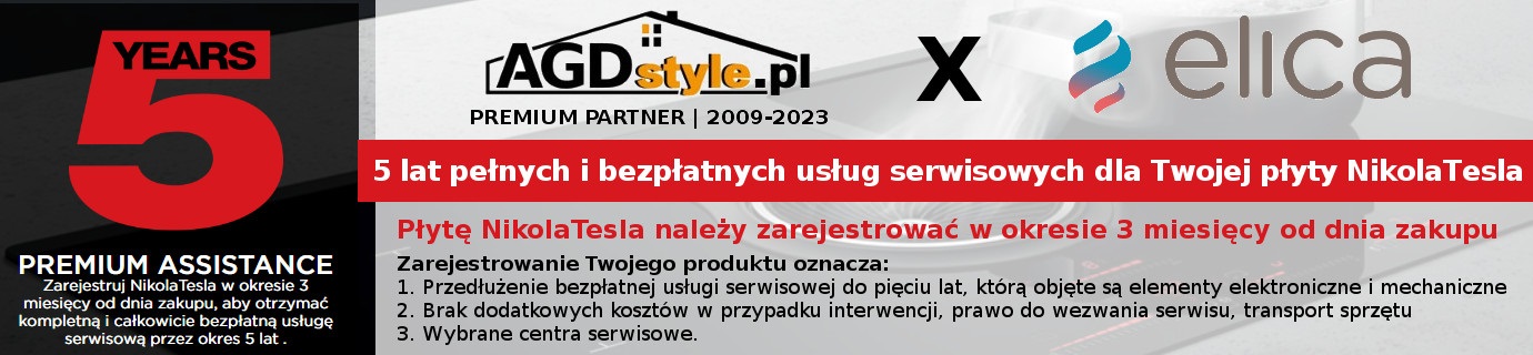 5 LAT GWARANCJI NIKOLATESLA tylko od AUTORYZOWANEGO SPRZEDAWCY ELICA