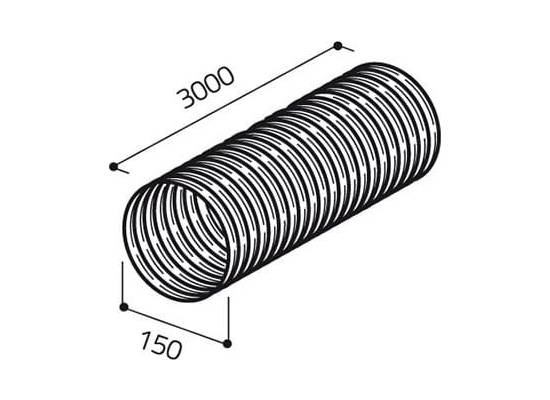 Rura ELICA okrągła elastyczna 150x3000 mm (1052AD)