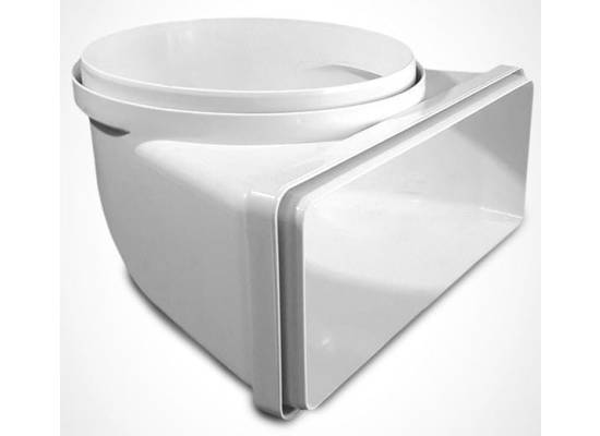 Kolanko ELICA poziome prostokątne 220x90 Ø150 mm (1053P)