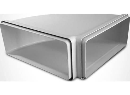 Kolanko ELICA poziome prostokątne 90° 220x90 mm (1053R)
