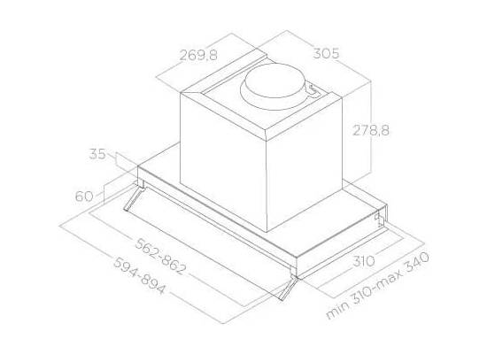 __DODATKOWY RABAT %__ Okap do zabudowy ELICA BOXIN ADVANCE IX/A/90 stal nierdzewna (PRF0181497)
