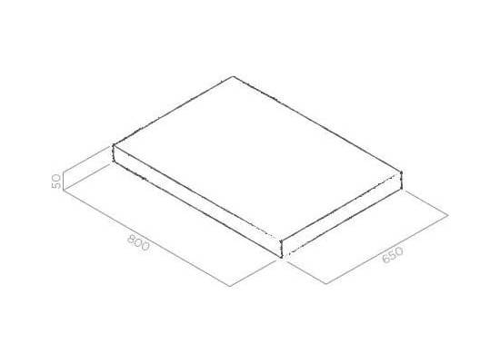 Półka drewno ELICA 80 cm do Lullaby (KIT0147858)