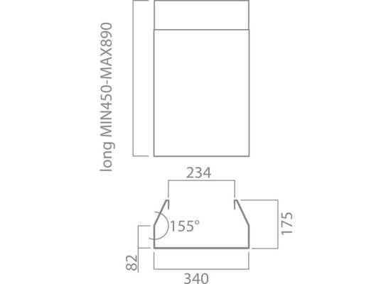 Komin długi ELICA do Mini Om (KIT01513)